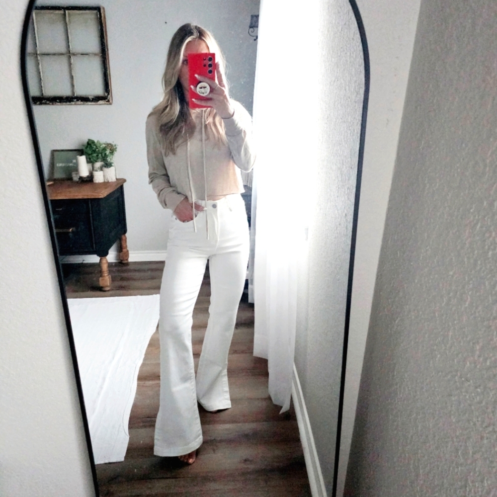 Judy Blue White Boot Cut Jeans